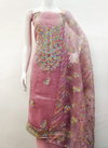 Ds Designer Suit Organza Silk Non Catalog Dress Material Wholesalers In Delhi
